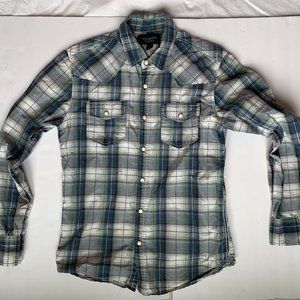 🍀 $10 3/$25! Vintage Heritage 1981 snap front western shirt S